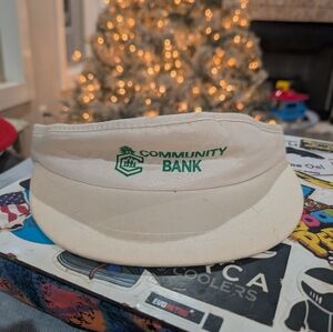 Vtg Community Bank Golf Visor